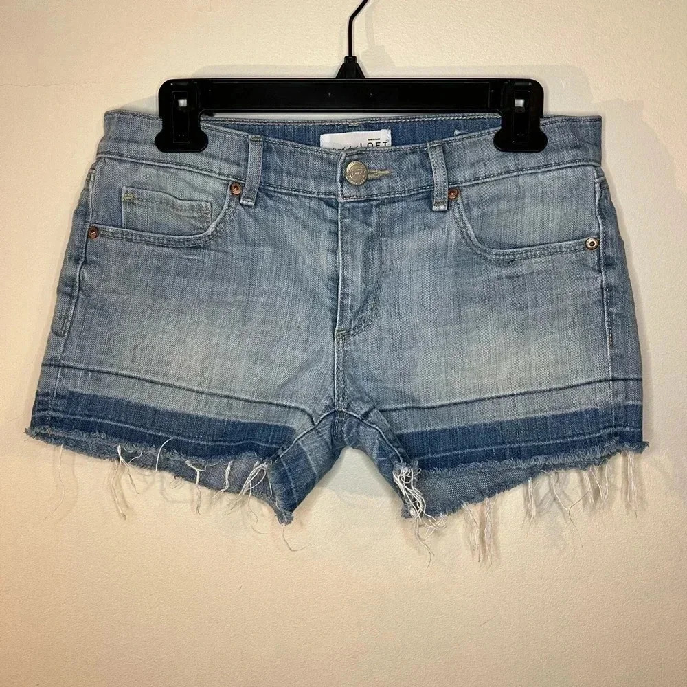 Loft Ann Taylor ombre cut off shorts size 2 / 26